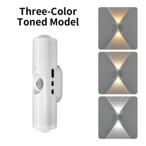 LED Night Light with Motion Sensor Wall Lamp Rechargeable RGB Gradient Ambient Night Lights Magnetic Sunset Lamp Room Decoration