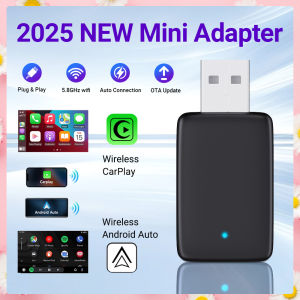 2025 NEW 2in1 Wireless Android Auto Adapter Carplay Smart Dongle Plug and Play For Kia Volvo Audi MG Opel VW Hyundai Toyota Mazd