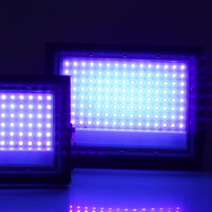 Hunta AC220V Black Light 50W/100W LED Floodlight UV Stage Festival Atmosphere Light UV 395nm Floodlight with Plug