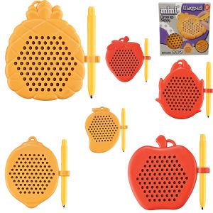 กระดานวาดภาพแม่เหล็กขนาดเล็กเพื่อการศึกษา - ร่างเส้นขยุกขยิก และเรียนรู้! ของเล่น STEAM - ของขวัญวันเกิดที่สมบูรณ์แบบสําหรับเด็กชายและเด็กหญิง