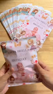 Personalized Chipbag Chip bags Chips Loot bag for Birthday Gender Reveal Baptism Wedding Party