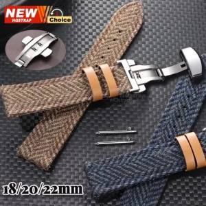 Dây Đeo Đồng Hồ Bằng Vải Tuýt Nylon Có Khóa Bướm Phát Hành Nhanh 18mm 20mm 22mm Dây Đeo Cho Omega Smartwatch Vòng Đeo Tay Seiko Tương Thích Với Rolex