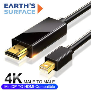 Cáp Mini DisplayPort Sang HDMI 4K 60Hz Bộ Chuyển Đổi Thunderbolt Mini DP Cho PC Macbook Pro Air Mini Imac Lenovo - Cáp Tương Thích HDMI Từ Đầu Đực Sang Đầu Đực