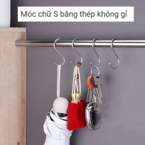 P PMC Combo Móc Chữ S INOX Treo Đồ Quần Áo Hàng Hóa Đa Năng Siêu Chắc