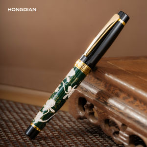 LT Hongdian 1837 Bút Máy Kim Loại Vẽ Tay Phong Cách Trung Hoa Iridium EF/F/Nib Bút Mực Để Viết Tuyệt Vời Quà Tặng