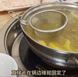 Stainless Steel MeshStrainer Basket Strainer Mesh French Chip Frying Serving Basket for Dumplings