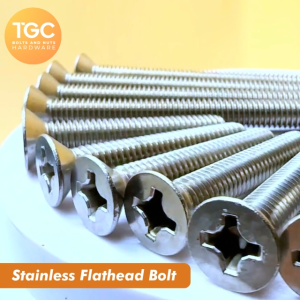 TGC 1PIECE M10 x 20~100mm SS Flathead Phillips Drive / SUS Countersunk JF Bolt / Stainless Flat Head Machine Bolt  10 mm