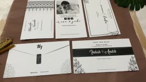 [50 pcs] Undangan Pernikahan Matte BW Envelope - Undangan Pernikahan Semi Amplop Matte BWE Aesthetic