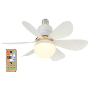 LED 40W ceiling fan light E27 with remote control for dimming suitable for living room study household use 85-265V