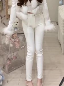 High Waist Elastic Pencil Jeans Womens Slim Fit Butt Lifting Slimming Autumn Cotton Stretch Denim Versatile Tapered Pants