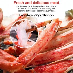 Office seafood deli Selection of whole leg meat crabs and willows handtorn spicy snacks snacks