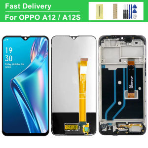 For Oppo A12 LCD CPH2083 CPH2077 DIsplay Touch Screen Digitizer Assembly Replace For Oppo A12s LCD Display with Frame
