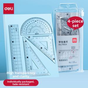 deli | Student Ruler Set 4 Pieces