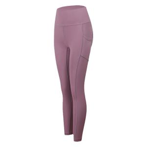 MaxRun World High-Waist Quick-Drying Elastic Fitness Leggings for Women Nylon Fabric Breathable Moisture-Absorbent Super Elastic Yoga Pants