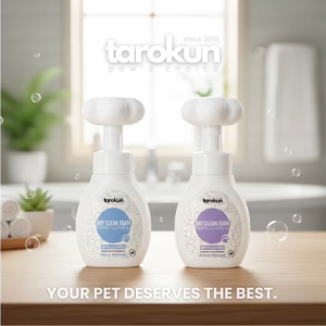 Tarokun Waterless Pet Dry Clean Foam Shampoo For Cats & Dogs Odor Removal [Ready Stock]