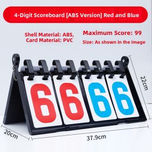 Scoreboard Basketball Match Table Tennis Billiards Game Scoring Board Page Flip Function Can Be Used for Badminton And More