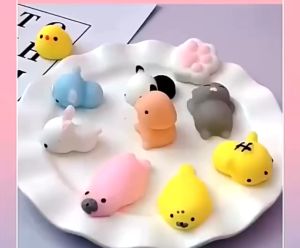 [Có Hộp] Squishy Mochi Xả Stress Đồ Chơi Trẻ Em Thú Mochi Hoạt Hình Cao Su Silicon Dẻo Bóp Vui Nhộn - Little Kobo