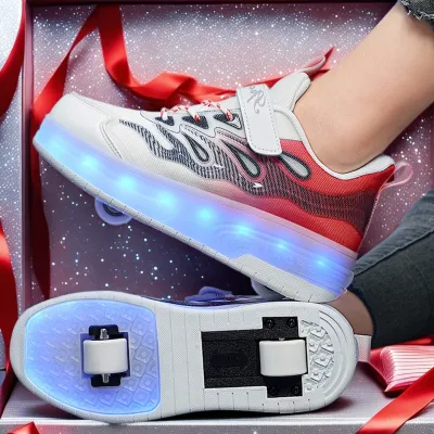 LIWAN | Children Roller Skates With LED Lights 4 Invisible Wheels