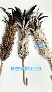 Kemoceng Bulu Ayam Super Medium / Pembersih Debu