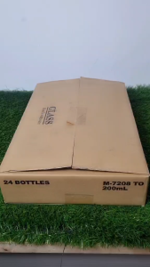 M-7208 200ML glass jar 24 pcs per box with plastic seal