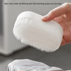 Bàn Chải Giặt Siêu Mềm Cho Quần Áo Giày Dép & Bề Mặt - Chất Tẩy Rửa Bằng Nhựa Không Cần Điện Sử Dụng Toàn Cầu Bàn Chải Silicon