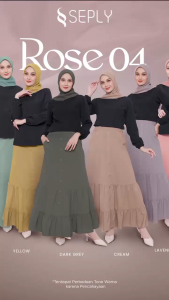 ROSE 04 ROK SEPLY PREMIUM YANG COCOK UNTUK OUTFIT KULIAH KONDANGAN DAILY & HANGOUT TERBARU & KEKINIAN