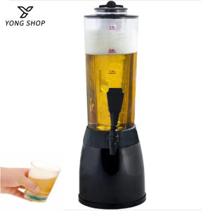 2.5L Beer Tower High Capacity Cocktail Juice Soda Dispenser For Parties Family And Bars Restaurant 2.5 Liter Tower