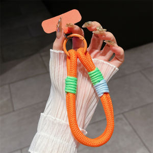 Short Double-Strand Braided Wrist Rope Ins Simple And Fashionable Portable Phone Lanyard Clip Rope Outdoor Travel