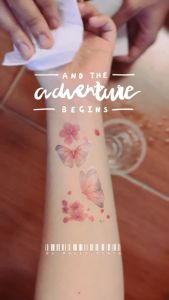 Tattoo Temporer Skul Black Ink Tengkorak Seram: Stiker Tattoo Cod Grosir