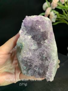 无抛边 原矿 👇清透玻璃晶牙紫水晶 Shining Raw Amethyst cluster