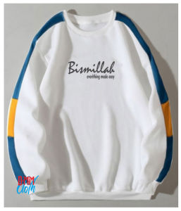 Crewneck Sweater Bismillah (Oversize) Strip Kombinasi