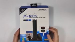 ขาตั้งเครื่อง Ps4 Pro/Slim Dobe มีไฟบอกสถานะการชาร์จจอย (Stand for Ps4 by Dobe)(ขาตั้ง Ps.4 3 in 1)(ขาตั้งPS4)(PS4 Stand)(TP4-882C)(TP4-19076)