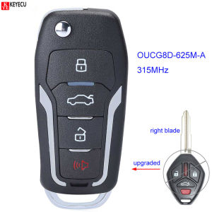 KEYECU for Mitsubishi Lancer 2008 2009 2010 2011 2012 2013 2014 2015 Upgraded Remote Key Fob OUCG8D-625M-A 315MHz ID46 Chip