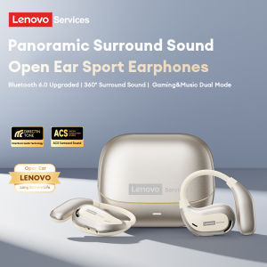 Lenovo | Original Lenovo AC102 Open-Ear Wireless Bluetooth Headphone 360° Surround Sound Earphone Long Endurance Waterproof Sport Headset