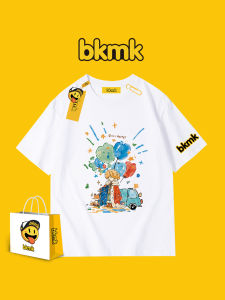 bkmk | New Casual Cartoon-printed 100% Cotton Laid-back T-shirt