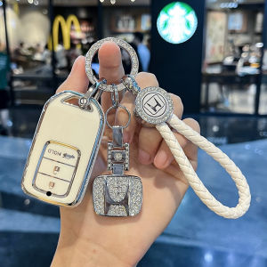 honda smart key case for jazz HR-V city accord  CRV civic hatchback key cover honda beautiful keychain