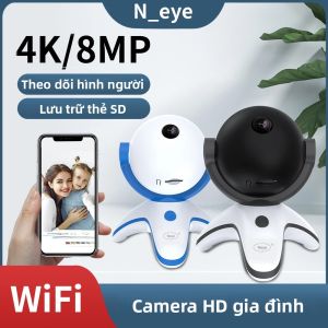 Camera An Ninh Neye S2 8MP 4K WiFi Trong Nhà Giám Sát Trẻ Em/người Già Với Tính Năng Theo Dõi Tự Động Zoom Quang Học CCTV 10X Màu Trắng