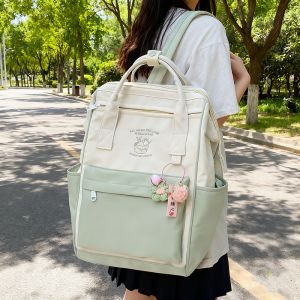 Japanese Trend Kawaii Backpack Large Capacity School Bag for Women Girls Aesthetic StudentWaterproof Laptop Bagpack for Travel