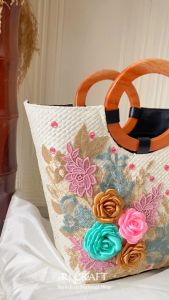 Tas Jinjing Anyaman Top Handle Bag Tas Kondangan Fashion Wanita