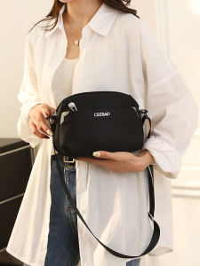 Oxford Cloth Womens Crossbody Bag Casual Canvas Summer Bag Multi-layer Simple Lightweight Nylon Single Shoulder Bag