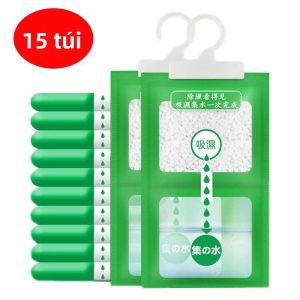 MONLEYTA | Túi thấm hútẩm CaCl2 có thể treo Túi chống ẩm chống mốc Túi thấm hút nước khô có thể tái sử dụng Túi thấm hút ẩm mạnh cho thời tiết ẩm thấp