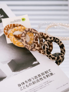 Multicolor Leopard Print High Elastic Rubber Band Vitality Simple Hair Ring