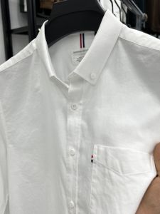 Áo Sơ Mi Nam Dài Tay Trang Phục Công Sở Thoải Mái Nguyên Chất 100% Túi Lò Xo Chi Tiết Mùa Thu Thoải Mái Mặc Bên Trong Áo Rộng Rãi Phong Cách Phù Hợp