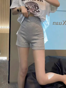 American Grey Shorts Women plus Size Summer New Safety Pants Anti Exposure Sports Base Layer Hot Pants Polyester Blend