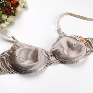 White Dish Price Ultra-Thin Cotton Pad Silk Bra 100% Mulberry Silk Intimates Womens Summer Thin Nipple Coverage Breathable Bra