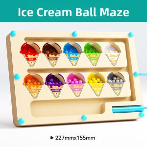 JIFANPAUL | Attention Training Magnetic Maze Toy for Kids 2-6 Years Old