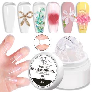 15g Solid Nail Extension Gel Non Stick Hand Phototherapy UV Gel Quick Building Gel Nails Tips Nail Art Prolong Nail Gel