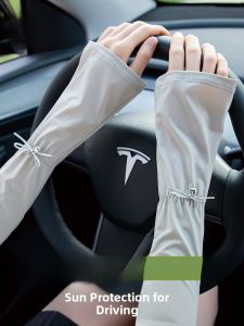 miiow | Cat Lady High Aesthetic Driving Sun Protection Sleeve Covers Womens Summer UV Protection Outdoor Cycling Arm Protector Ice Sleeve