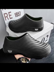 Fashion Mens Rain Boots Non-Slip Oil-Resistant Dirty Kitchen Shoes Waterproof Quick-Drying Fishing Shoes Casual Mens Shoes 46