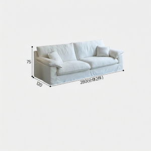 SHENGNIWEIER | Ghế Sofa Vải Linen Phong Cách Pháp Có Thể Tháo Rời Và Giặt Được